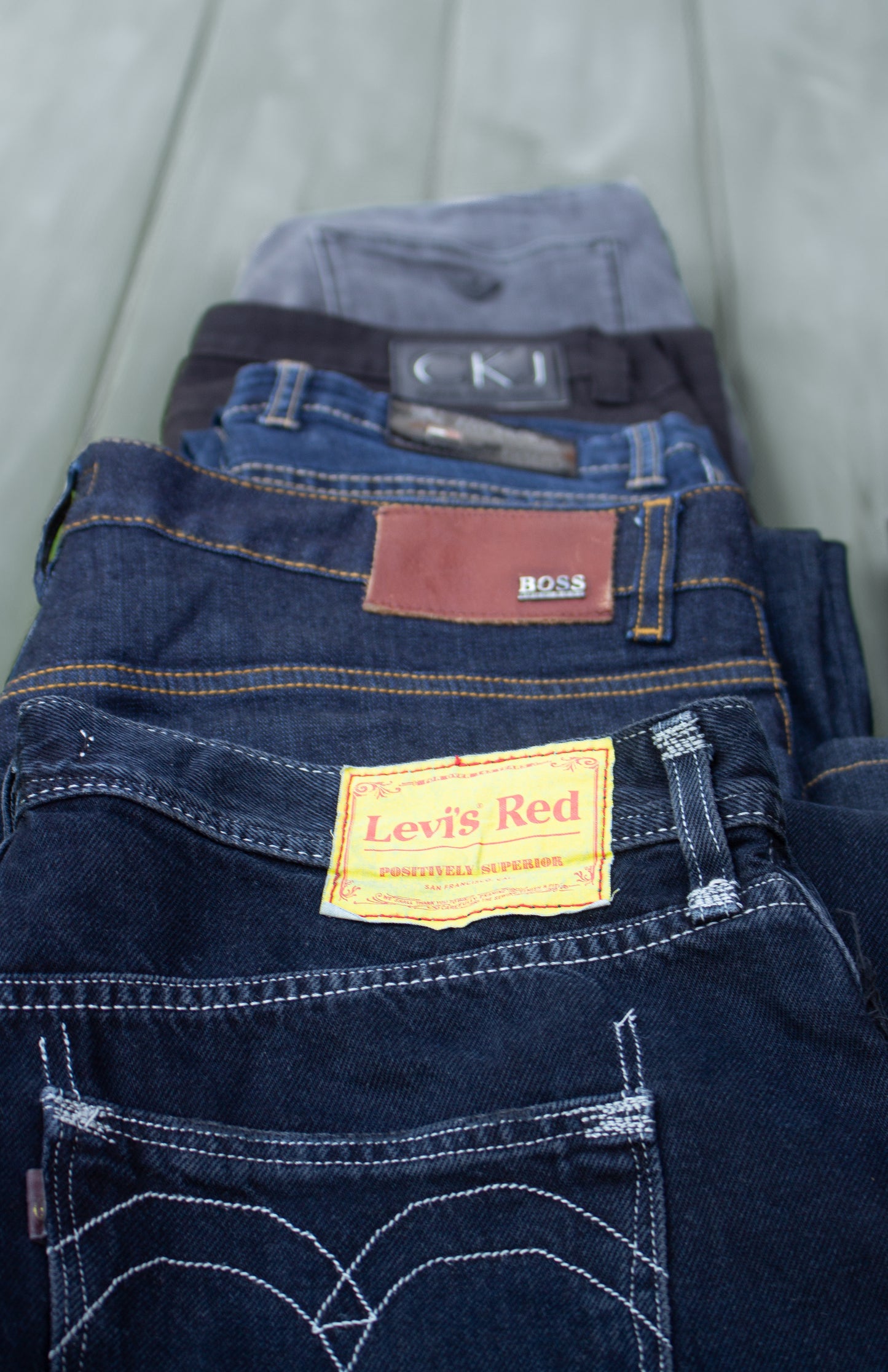 Brand name jeans