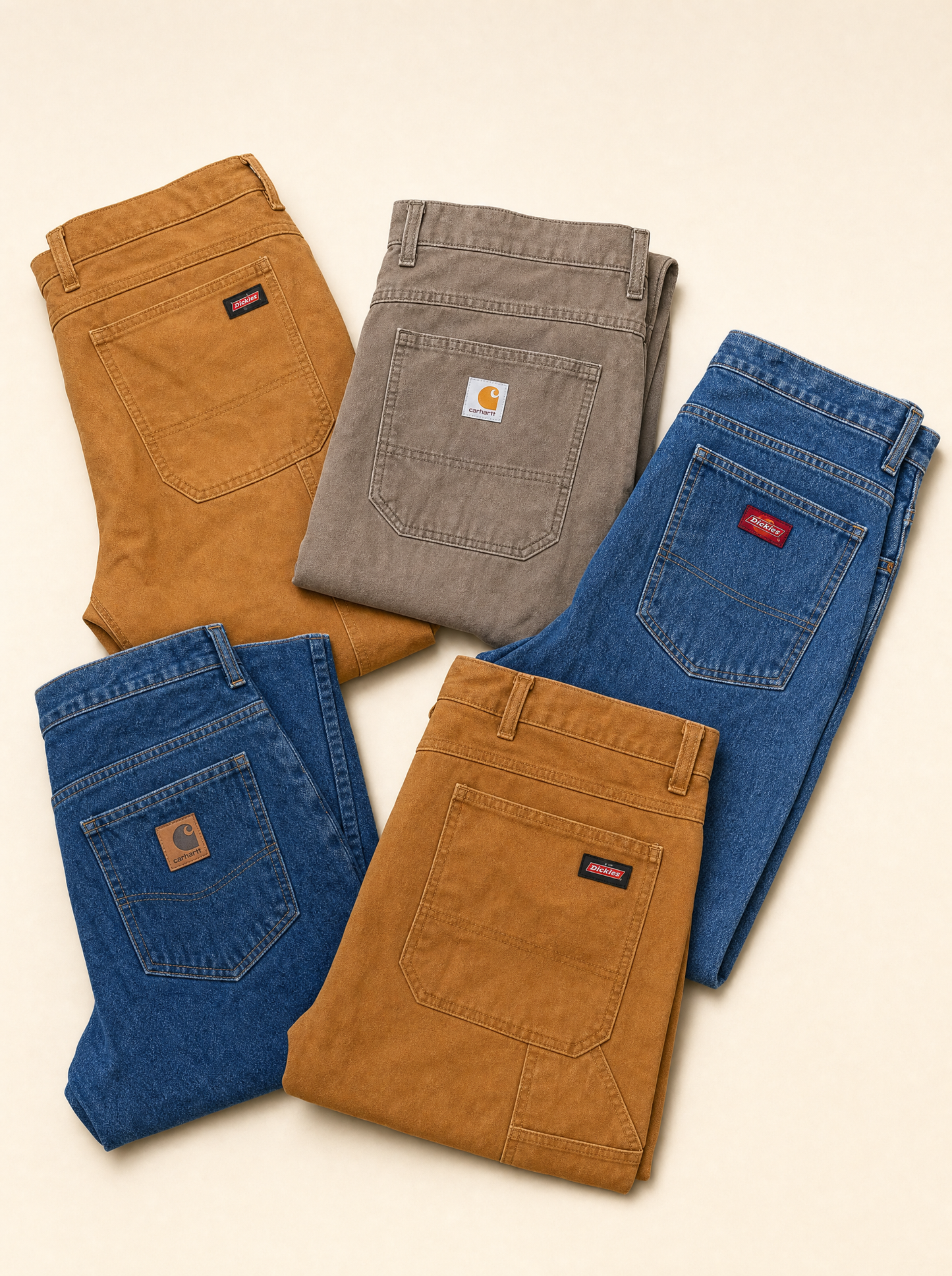 Pantalones Carhartt y Dickies