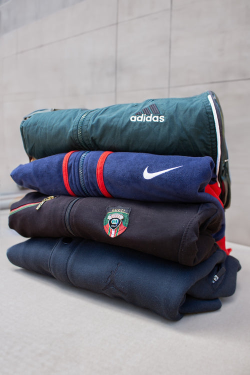 Branded sweatshirts and track jackets