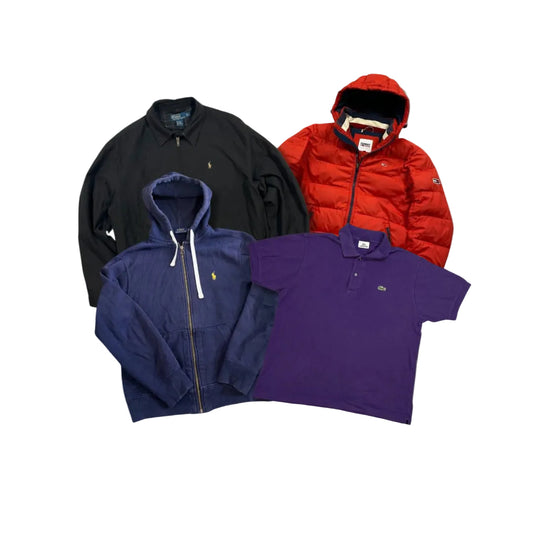 Mix de ropa de Ralph Lauren, Lacoste y Tommy Hilfiger